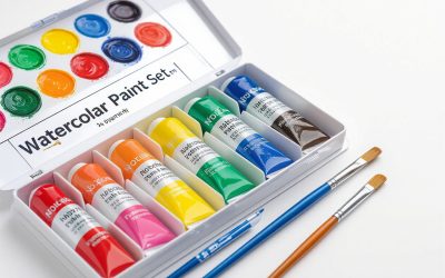 Amazon Basics Watercolor Paint Set Tubes, 24 Colors, Assorted